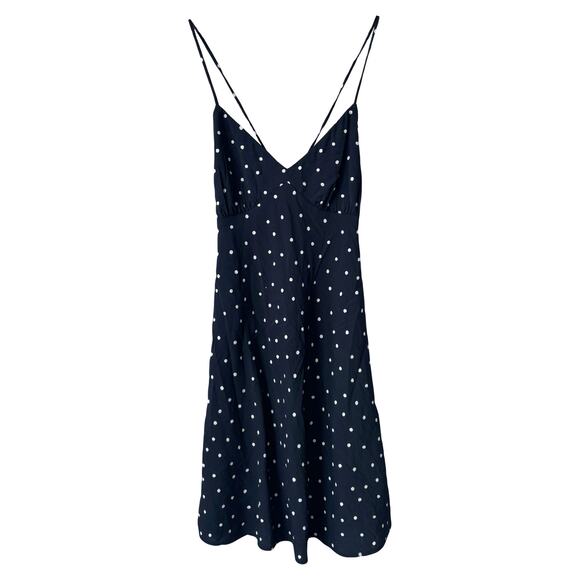 Madewell Layton Polka Dot Mini Slip Dress Sz 00 - Picture 2 of 7